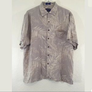 Pendleton Hawaiian Shirt Size Large 100% Silk